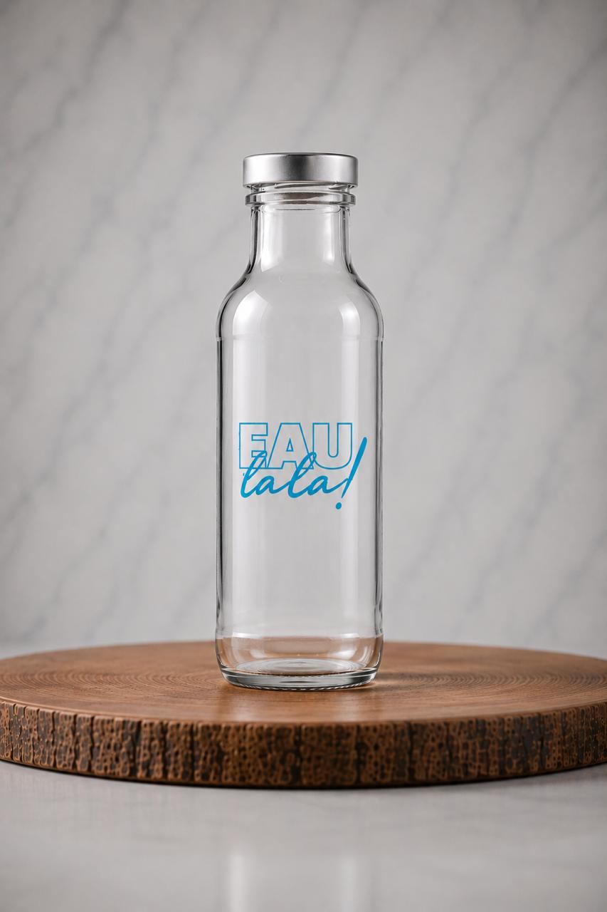 BOUTEILLE VERRE DEGUSTATION 785ml EAU la la!