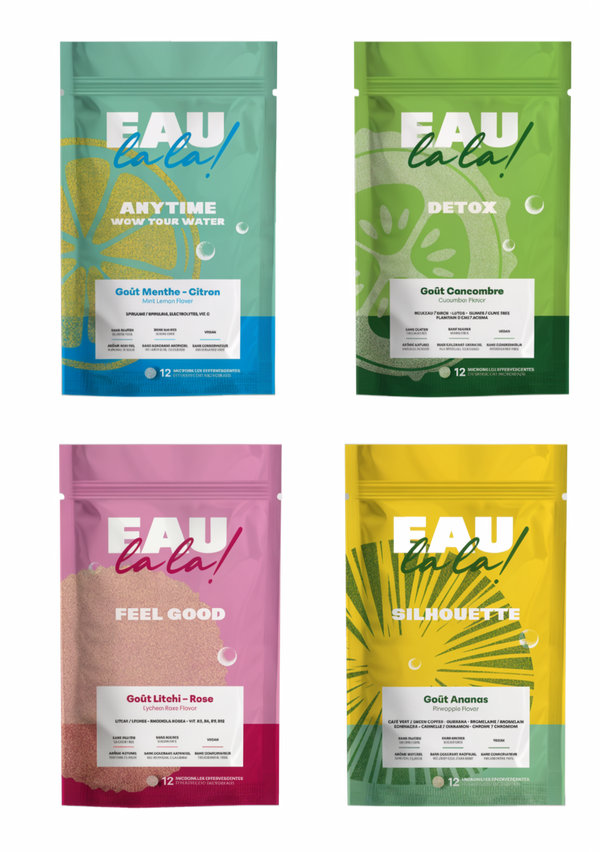 Pack Découverte - Les 4 saveurs Eau la la